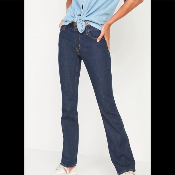 Old Navy Famous Jeans Women’s Boot Cut Dark Wash NWT Sz 00 - Picture 1 of 5